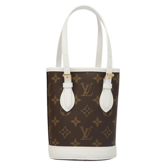LOUIS VUITTON Monogram Nano Bucket Shoulder Bag M81489 LV  LOUIS VUITTON Monogram Nano Bucket Shoulder Bag M81489